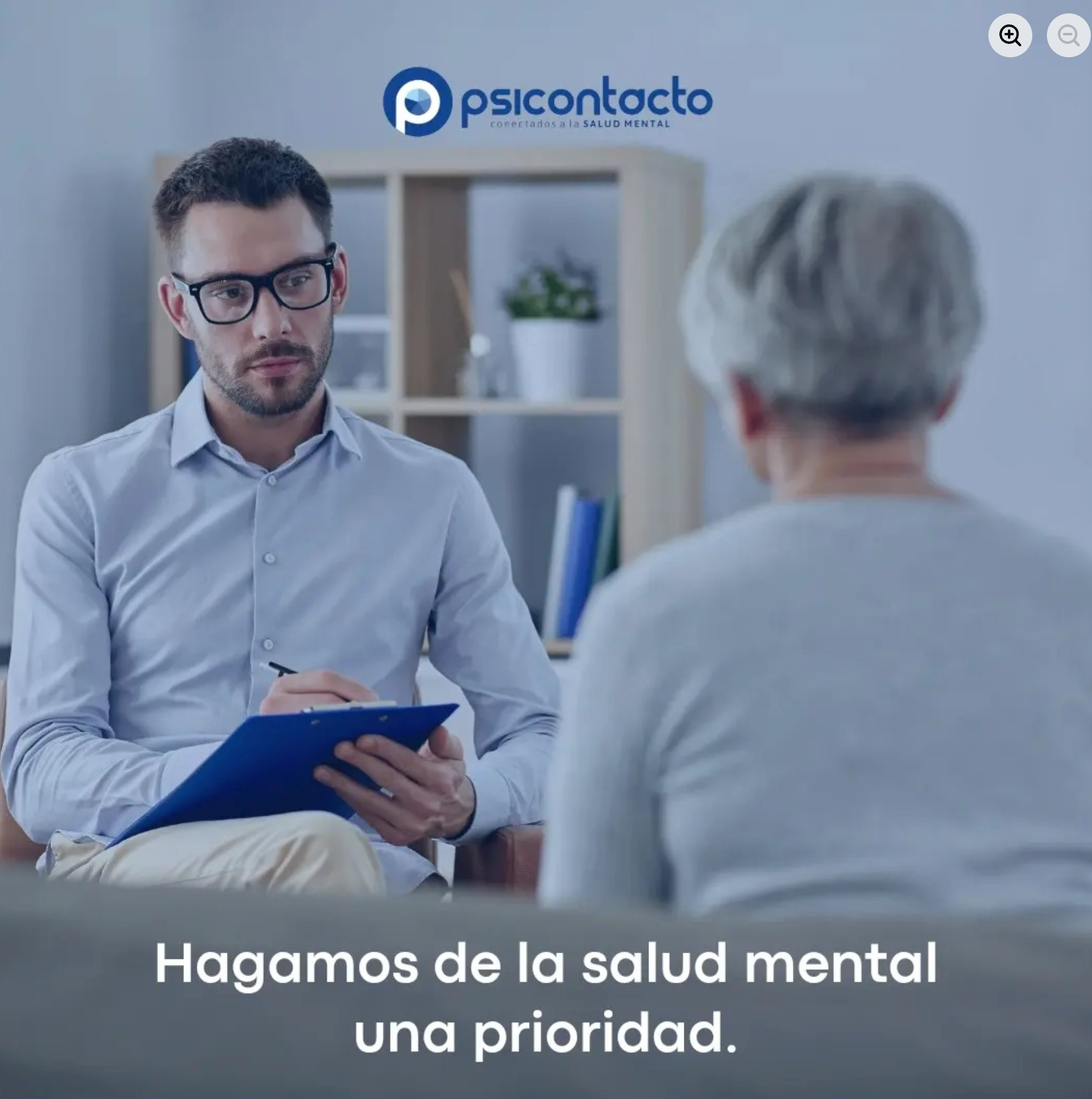Imagen institucional de Psicontacto sobre salud mental